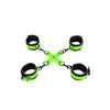 Ouch! Glow-in-the-Dark Hand & Ankle Cuffs with Hogtie for Ultimate Bondage Experience