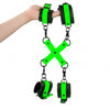Ouch! Glow-in-the-Dark Hand & Ankle Cuffs with Hogtie for Ultimate Bondage Experience