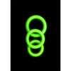 3 pcs Cock Ring Set - Glow in the Dark
