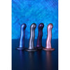 Ultra Soft Curvy G-Spot Dildo - 7'' / 17 cm - Metallic Blue