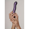 Ultra Soft Curvy G-Spot Dildo - 7'' / 17 cm - Metallic Blue