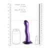 Ultra Soft Curvy G-Spot Dildo - 7'' / 17 cm - Metallic Purple