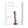Ultra Soft Curvy G-Spot Dildo - 7'' / 17 cm - Rose Gold