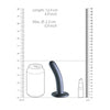 Smooth G-Spot Dildo - 5'' / 12 cm - Gun Metal