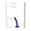 Smooth G-Spot Dildo - 5'' / 12 cm - Metallic Blue
