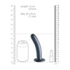 Smooth G-Spot Dildo - 6'' / 14,5 cm - Gun Metal