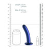 Smooth G-Spot Dildo - 6'' / 14,5 cm - Metallic Blue
