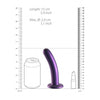 Smooth G-Spot Dildo - 6'' / 14,5 cm - Metallic Purple