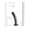Smooth G-Spot Dildo - 7'' / 17 cm - Gun Metal