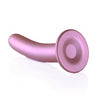 Smooth G-Spot Dildo - 7'' / 17 cm - Rose Gold