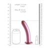 Smooth G-Spot Dildo - 7'' / 17 cm - Rose Gold