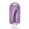 Beaded G-Spot Dildo - 5'' / 13 cm - Metallic Purple