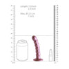 Beaded G-Spot Dildo - 5'' / 13 cm - Rose Gold