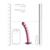 Beaded G-Spot Dildo - 6,5'' / 16,5 cm - Rose Gold