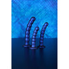 Beaded G-Spot Dildo - 8'' / 20,5 cm - Metallic Blue