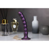 Beaded G-Spot Dildo - 8'' / 20,5 cm - Metallic Purple