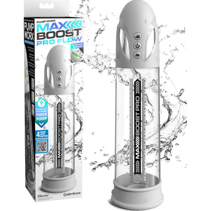 White Temptation: Max Boost Pro Flow Waterproof Penis Pump - Adult Naughty Store