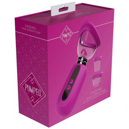 Pumped - Dazzling - Automatic - Silicone - Rechargeable Vulva, Clitoral, Nipple & Breast - Pink