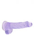 6 Inch / 15 cm Realistic Dildo With Balls - Purple