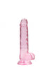 7 Inch / 17 cm Realistic Dildo With Balls - Pink
