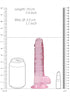 7 Inch / 17 cm Realistic Dildo With Balls - Pink
