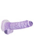 7 Inch / 17 cm Realistic Dildo With Balls - Purple