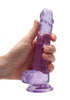 7 Inch / 17 cm Realistic Dildo With Balls - Purple