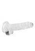 7 Inch / 17 cm Realistic Dildo With Balls - Transparent