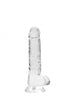 7 Inch / 17 cm Realistic Dildo With Balls - Transparent