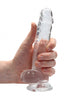 7 Inch / 17 cm Realistic Dildo With Balls - Transparent