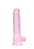 8 Inch / 20 cm Realistic Dildo With Balls - Pink
