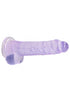 8 Inch / 20 cm Realistic Dildo With Balls - Purple