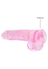 9 Inch / 23 cm Realistic Dildo With Balls - Pink