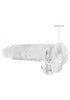 9 Inch / 23 cm Realistic Dildo With Balls - Transparent