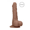 Luxurious 7'' Tan Dong with Testicles - Realistic Skin Feel & Ultra-Strong Suction