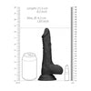 Dong with testicles 8'' - Black