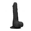 Dong with testicles 8'' - Black