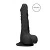 Dong with testicles 8'' - Black