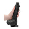 Dong with testicles 8'' - Black