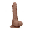 Dong with testicles 9'' - Tan