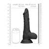 Luxurious 10'' Black Dong with Testicles - Realistic Sensations, Ultra-Strong Suction