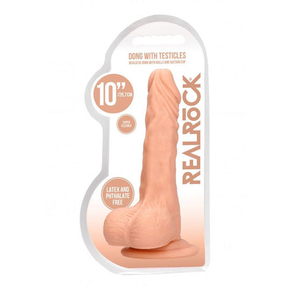 Dong with testicles 10'' - Flesh