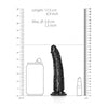 Slim Realistic Dildo with Suction Cup - 6''/ 15.5 cm
