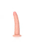 Slim Realistic Dildo with Suction Cup - 6''/ 15.5 cm