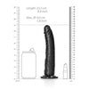 Slim Realistic Dildo with Suction Cup - 8''/ 20.5 cm
