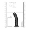 Curved Realistic Dildo with Suction Cup - 6''/ 15.5 cm