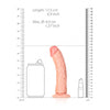 Curved Realistic Dildo with Suction Cup - 6''/ 15.5 cm