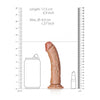 Curved Realistic Dildo with Suction Cup - 6''/ 15.5 cm
