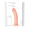 Curved Realistic Dildo with Suction Cup - 8''/ 20.5 cm