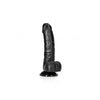 Curved Realistic Dildo with Balls and Suction Cup - 6 inches